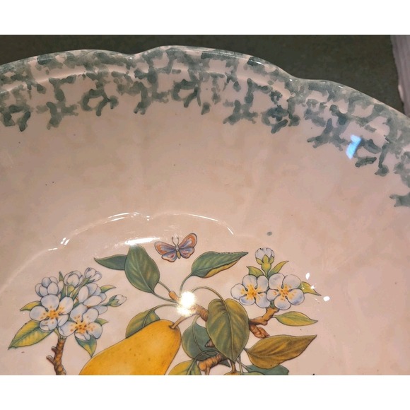 Large Serving Round Pasta/ Fruit Bowl ๐ design 9" dia Himark Made In Italy - Picture 4 of 6